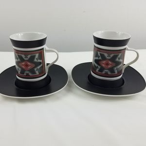 - Quadrille Sango ceramic cup and saucer Malta